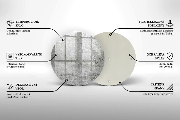 Protection plaque induction Texture béton