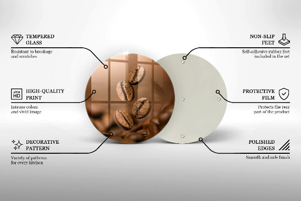 Protection plaque induction Grains de café