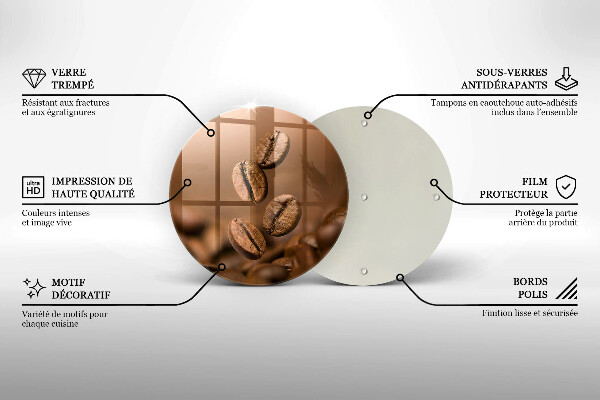 Protection plaque induction Grains de café