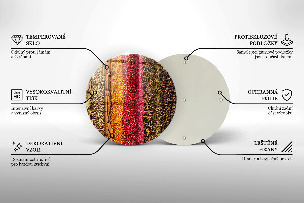 Protection plaque induction Épices colorées