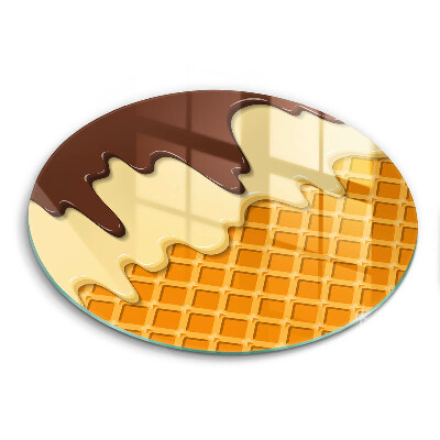 Protection plaque induction Illustration de cornet de crème glacée