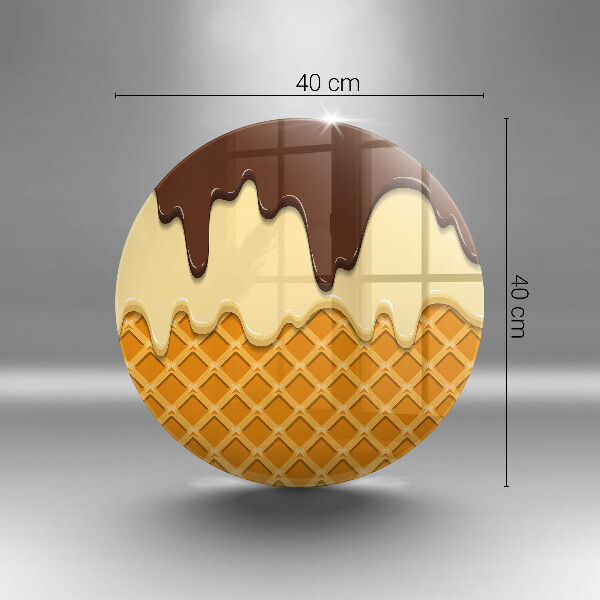 Protection plaque induction Illustration de cornet de crème glacée