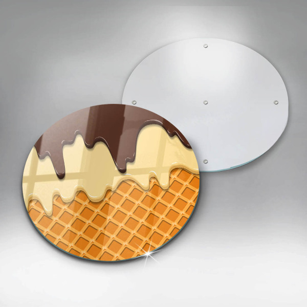 Protection plaque induction Illustration de cornet de crème glacée