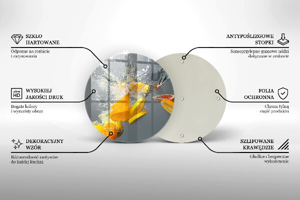 Protection plaque induction Citrons dans l'eau