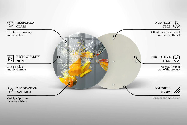 Protection plaque induction Citrons dans l'eau