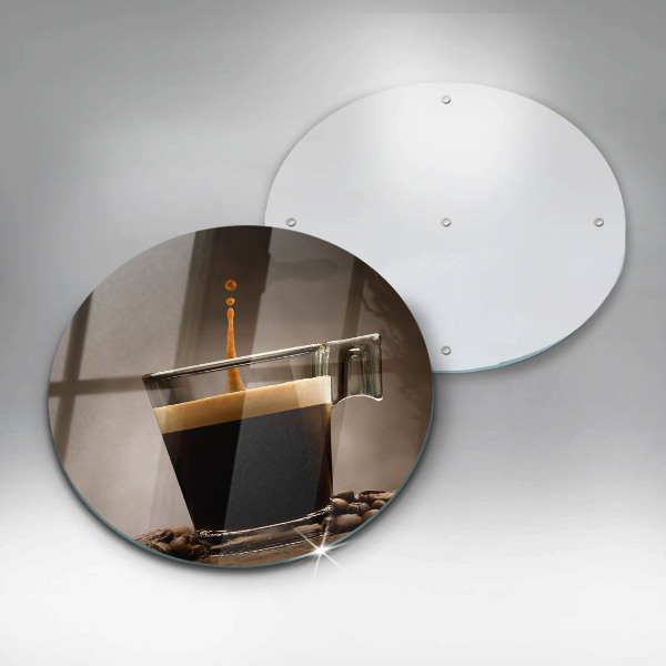 Protection plaque induction Verre et grains de café