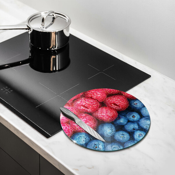 Protection plaque induction Fruits de framboise et de myrtille