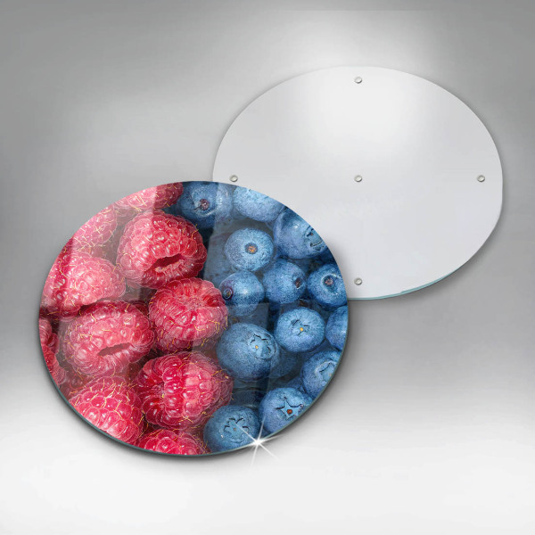 Protection plaque induction Fruits de framboise et de myrtille