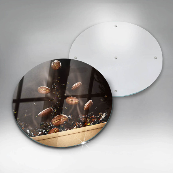 Protection plaque induction Grains de café chauds