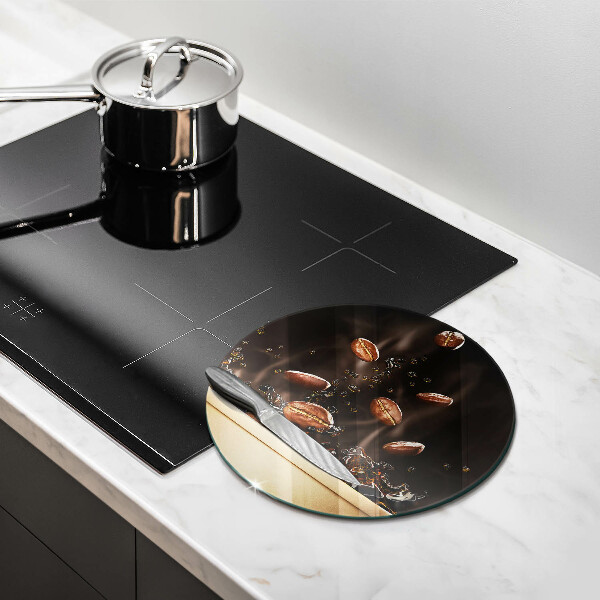 Protection plaque induction Grains de café chauds