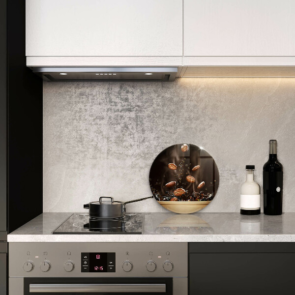 Protection plaque induction Grains de café chauds