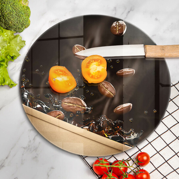 Protection plaque induction Grains de café chauds