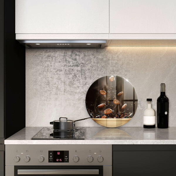 Protection plaque induction Grains de café chauds