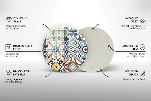 Protection plaque induction Carreaux décoratifs