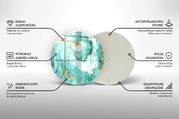 Protection plaque induction Abstraction bleue