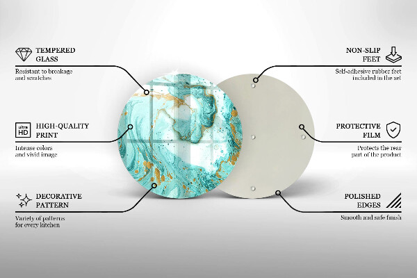 Protection plaque induction Abstraction bleue