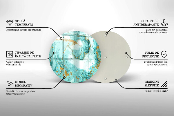 Protection plaque induction Abstraction bleue