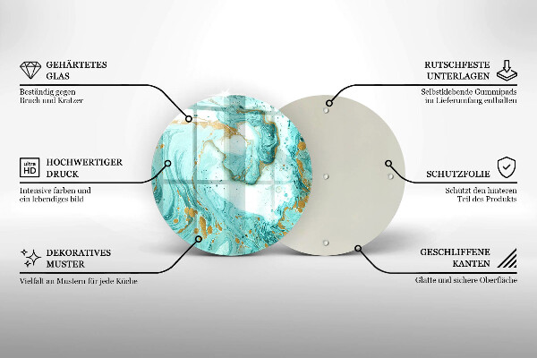 Protection plaque induction Abstraction bleue