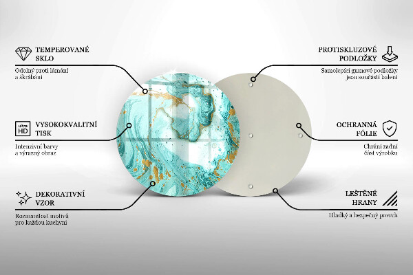 Protection plaque induction Abstraction bleue