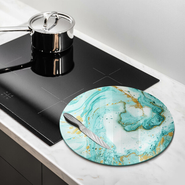 Protection plaque induction Abstraction bleue