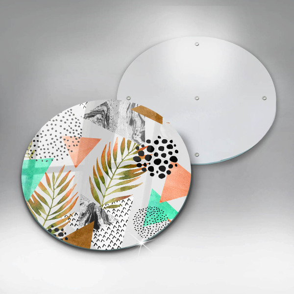 Protection plaque induction Modèle de feuilles de bohème