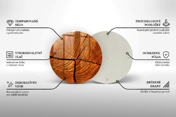 Protection plaque induction Structure du tronc en bois