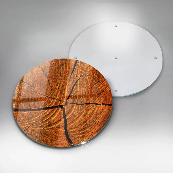 Protection plaque induction Structure du tronc en bois