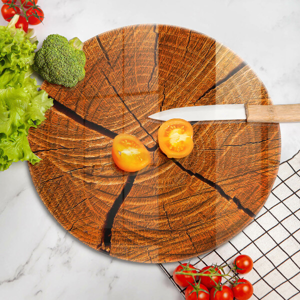 Protection plaque induction Structure du tronc en bois