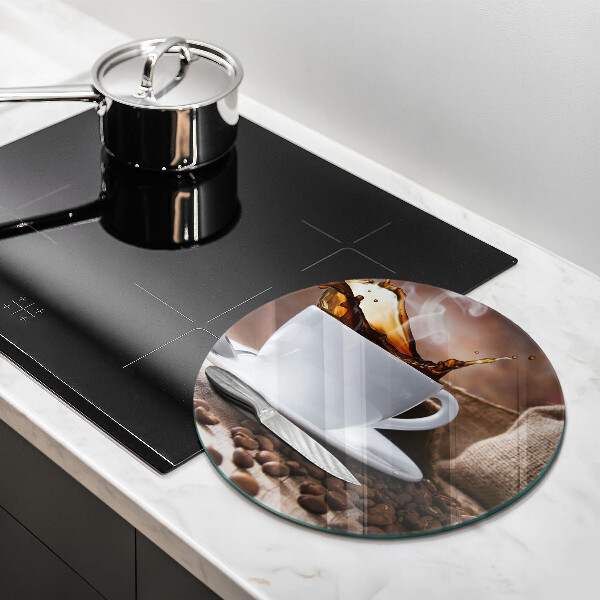 Protection plaque induction Tasse et grains de café