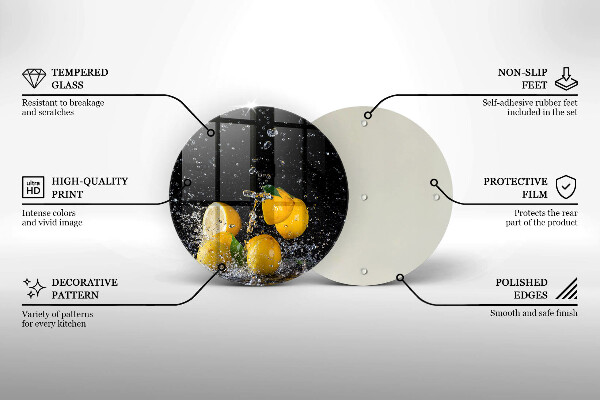 Protection plaque induction Fruit de citron juteux