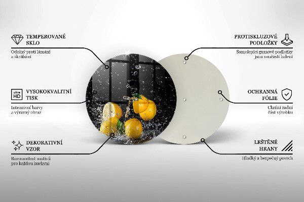 Protection plaque induction Fruit de citron juteux