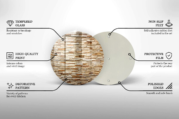 Protection plaque induction Texture des pierres décoratives