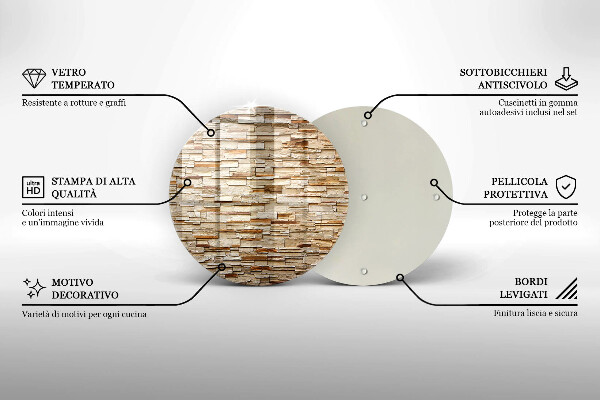 Protection plaque induction Texture des pierres décoratives