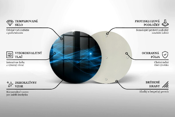 Protection plaque induction Fumée bleue abstraite