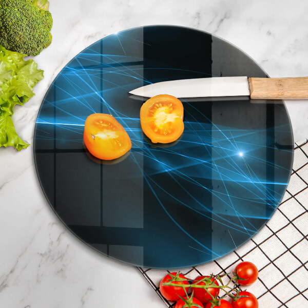 Protection plaque induction Fumée bleue abstraite