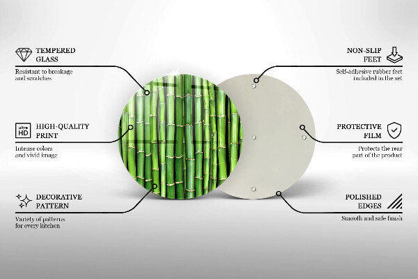 Protection plaque induction Bambous naturels