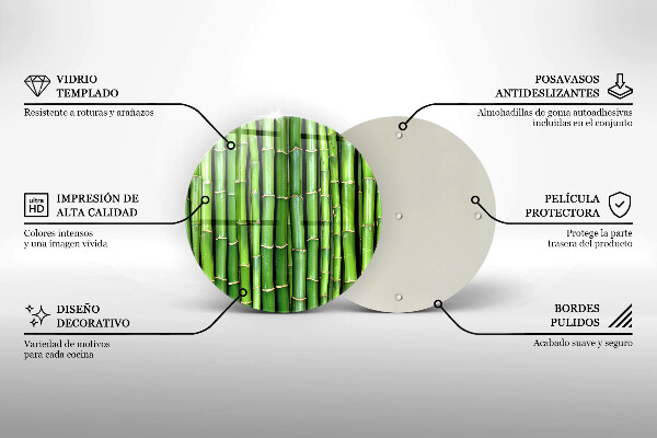 Protection plaque induction Bambous naturels