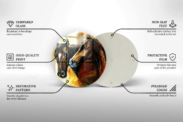 Protection plaque induction Animaux chevaux