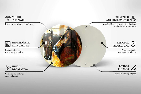 Protection plaque induction Animaux chevaux