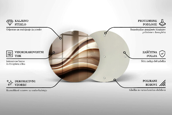 Protection plaque induction Lignes douces d'abstraction