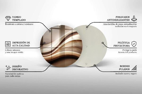 Protection plaque induction Lignes douces d'abstraction