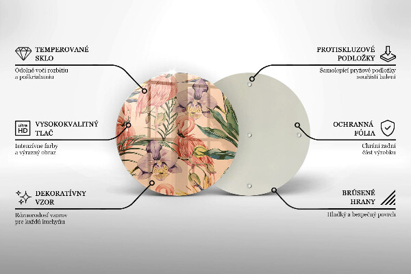 Protection plaque induction Illustration de flamants roses