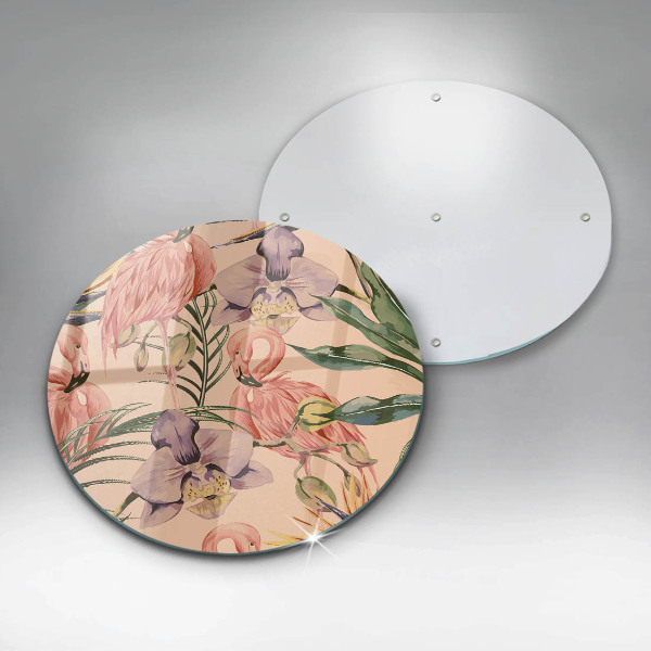 Protection plaque induction Illustration de flamants roses