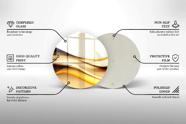 Protection plaque induction Lignes de fumée abstraites
