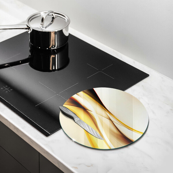 Protection plaque induction Lignes de fumée abstraites