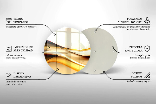 Protection plaque induction Lignes de fumée abstraites