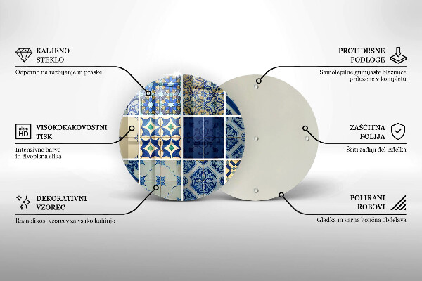 Protection plaque induction Carreaux de carreaux décoratifs