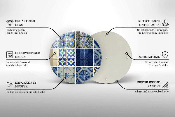 Protection plaque induction Carreaux de carreaux décoratifs