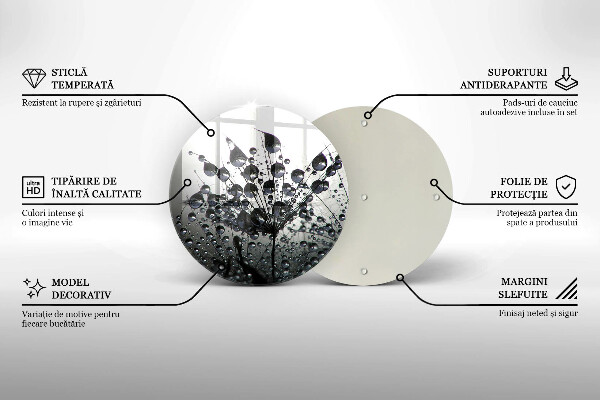 Protection plaque induction Pissenlits et rosée