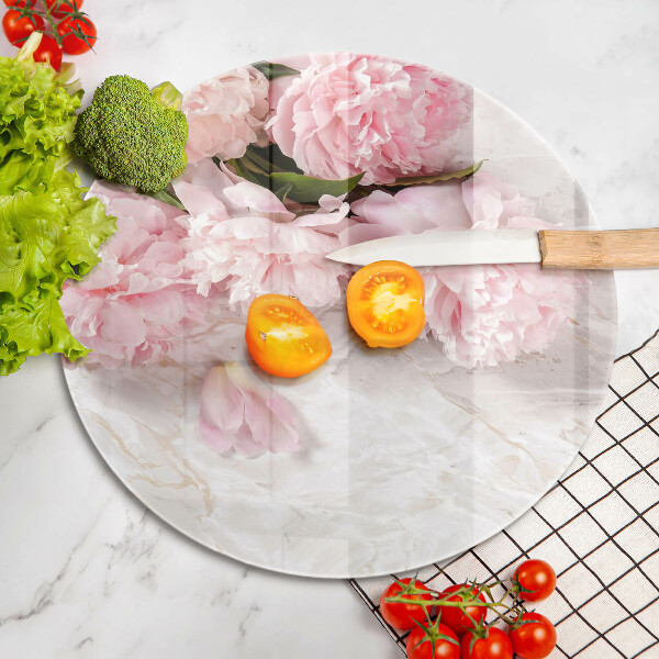 Protection plaque induction Fleurs de roses délicates